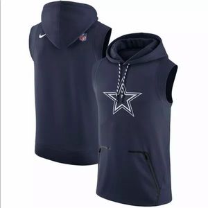 Nwot,Dallas cowboys sleeveless thermo hoodie...XL